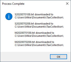 School Download Complete (Adams County) message