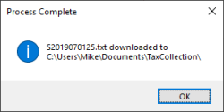 School Download Complete message